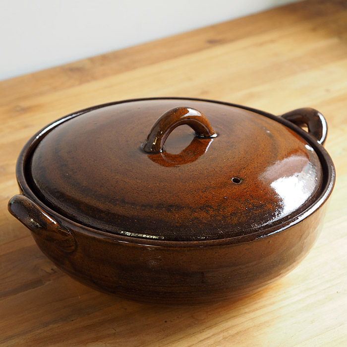 フォースマーケット　アグラ鍋　9号　鼈甲（茶）　/　4th-market