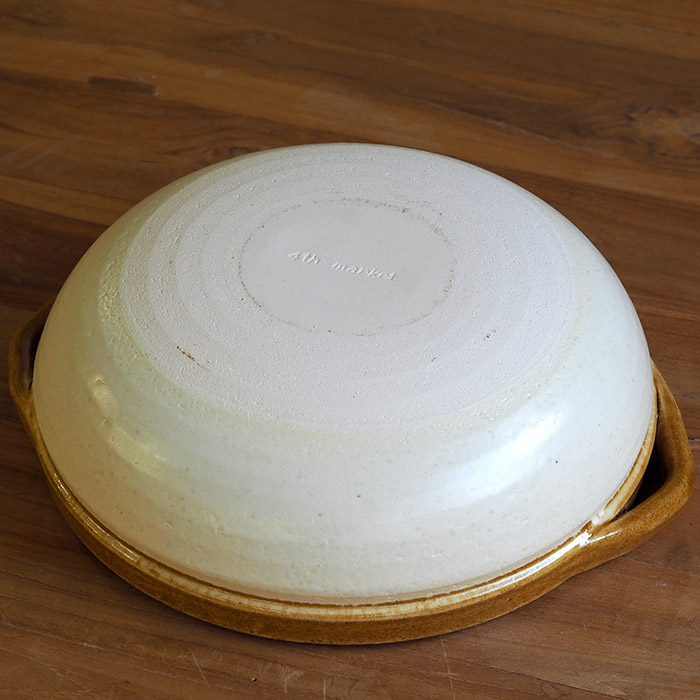 フォースマーケット　カセロラ　8号鍋　白黄　/　4th-market