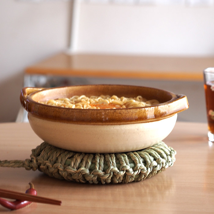 フォースマーケット　カセロラ　6号鍋　白黄　/　4th-market