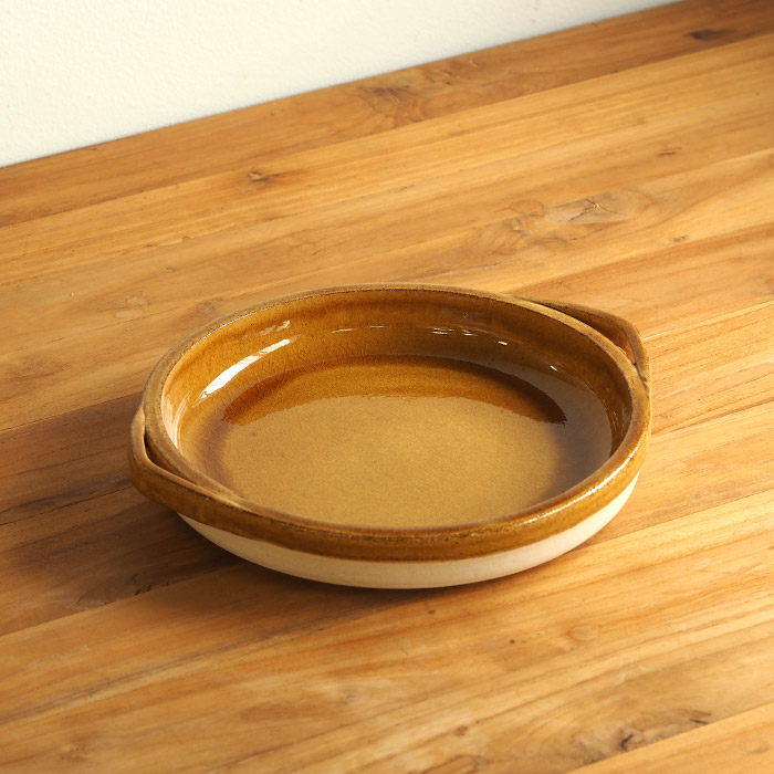 フォースマーケット　カセロラ　グリルパン　白黄　/　4th-market