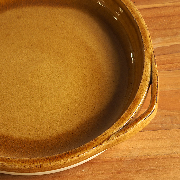 フォースマーケット　カセロラ　グリルパン　白黄　/　4th-market