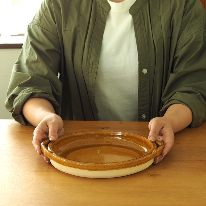 フォースマーケット　カセロラ　グリルパン　白黄　/　4th-market