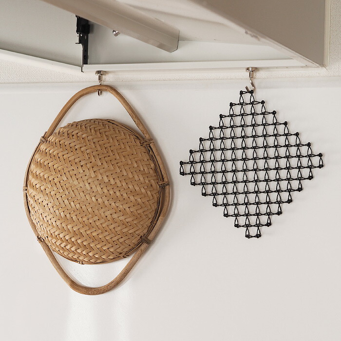 サンク　ワイヤー鍋敷き　ブラック　/　CINQ