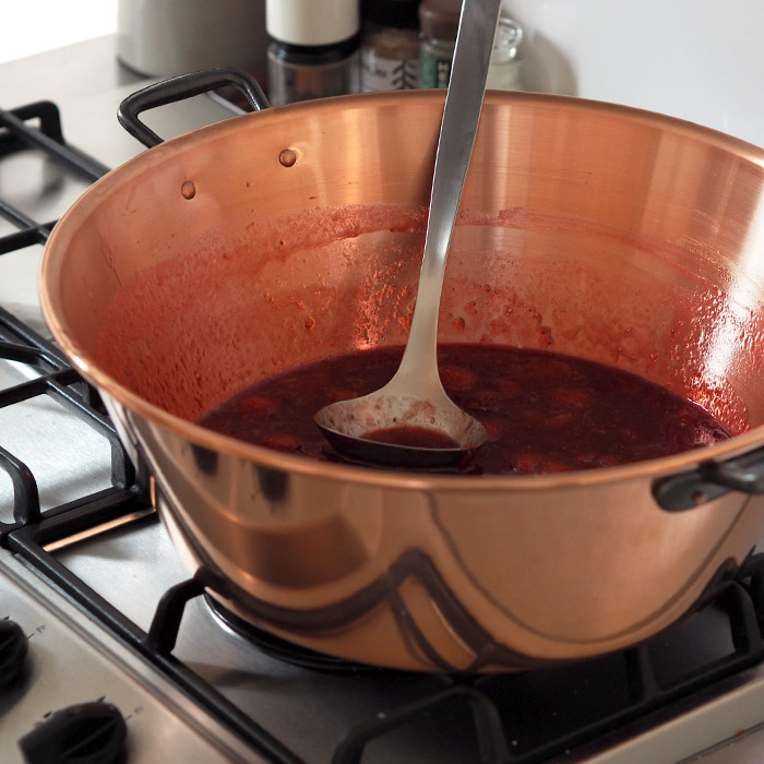 ボウマル　銅のジャム鍋　38cm（フランス製）　/　BAUMALU