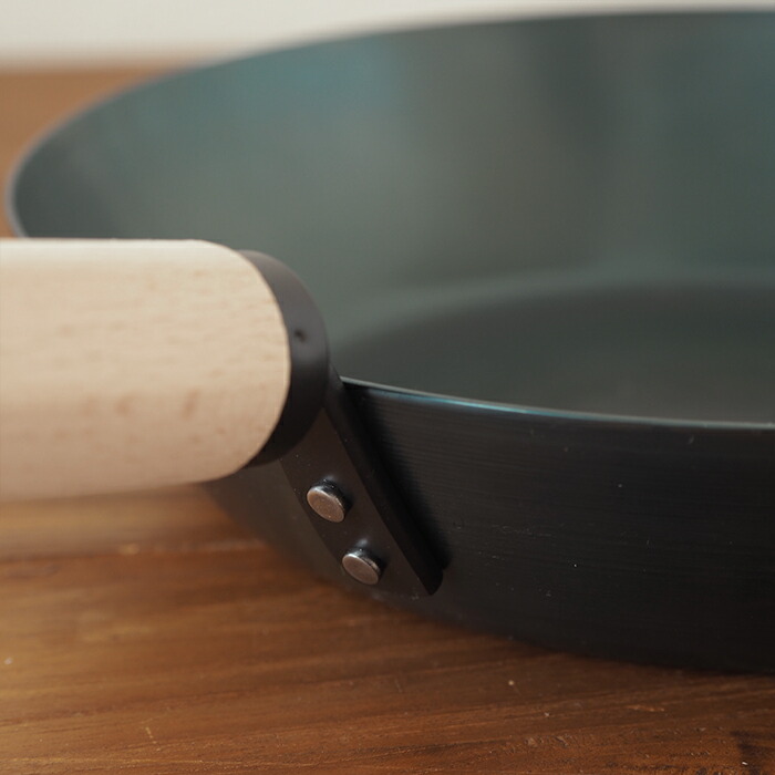 ■元気じゃない日の、フライパン　26cm　板厚1.0mm　ガス火専用　ブナ