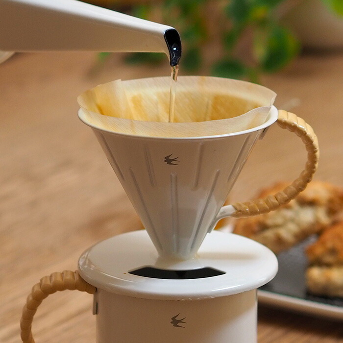 ツバメ　ラタン　ドリッパー（1～2杯用）　Dripper 2.0　ホワイト　/　GLOCAL STANDARD PRODUCTS