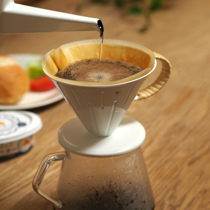 ツバメ　ラタン　ドリッパー（3～4杯用）　Dripper 4.0　ホワイト　/　GLOCAL STANDARD PRODUCTS