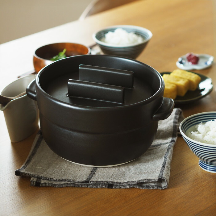 かもしか道具店　ごはんの鍋　三合炊き　黒