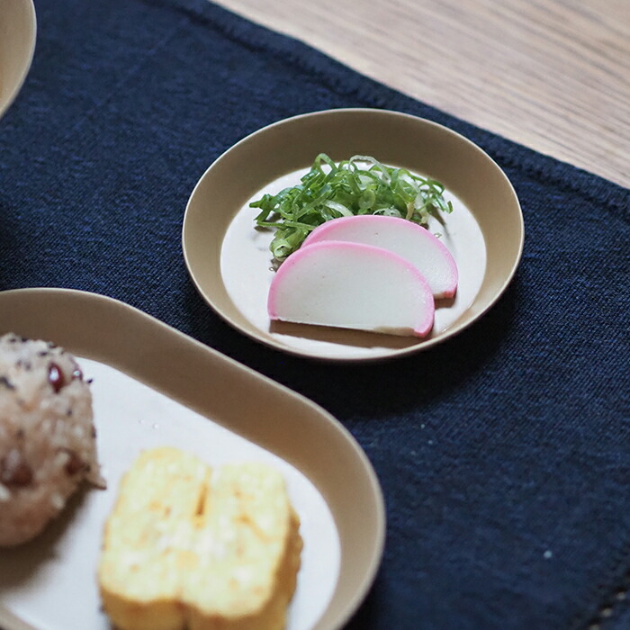 【取扱終了0201】イデアコ　ウスモノ　プレート11cm　ソイルベージュ　/　ideaco　※