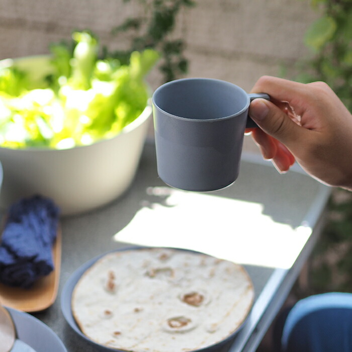 イデアコ　ウスモノ　カップ　ブルー　/　ideaco　※