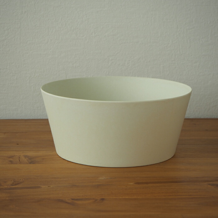イデアコ　ウスモノ　サラダボウル　サンドホワイト　/　ideaco　※
