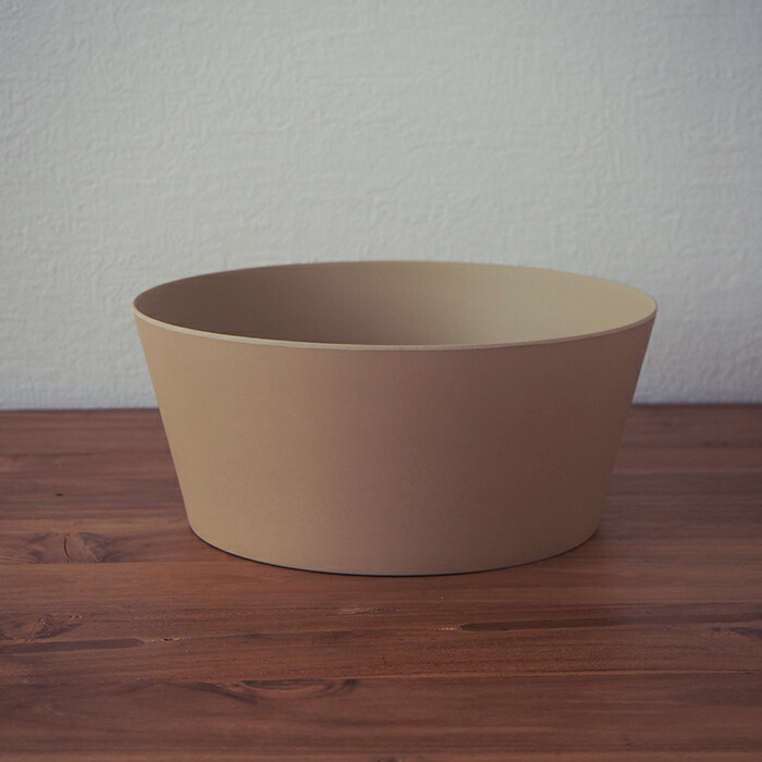 イデアコ　ウスモノ　サラダボウル　ソイルベージュ　/　ideaco　※