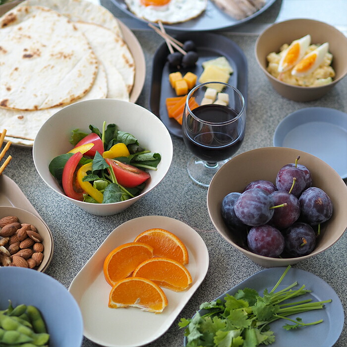 イデアコ　ウスモノ　プレート24cm　ブルー　/　ideaco　※