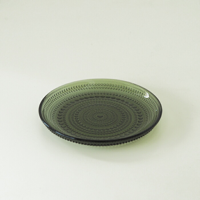 イッタラ　カステヘルミ　プレート　17cm　モスグリーン　/　iittala　Kastehelmi　※
