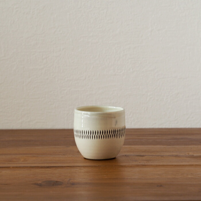 小鹿田焼　小袋窯　湯呑み　グラス型