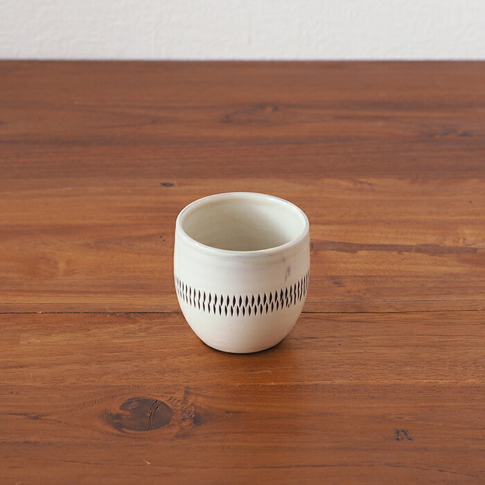 小鹿田焼　小袋窯　湯呑み　グラス型