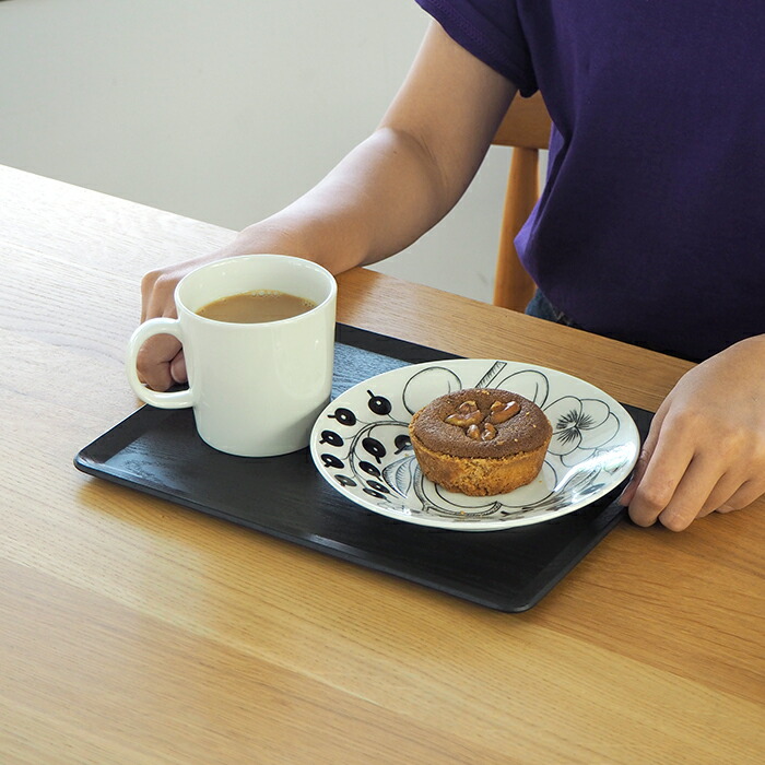 キントー　プレイスマット　270×200mm　ウィロー　ブラック　/　KINTO