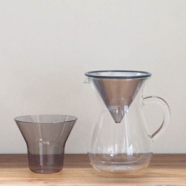 【送料無料】キントー　SCS　コーヒーカラフェセット　2cups　ステンレス　/　KINTO