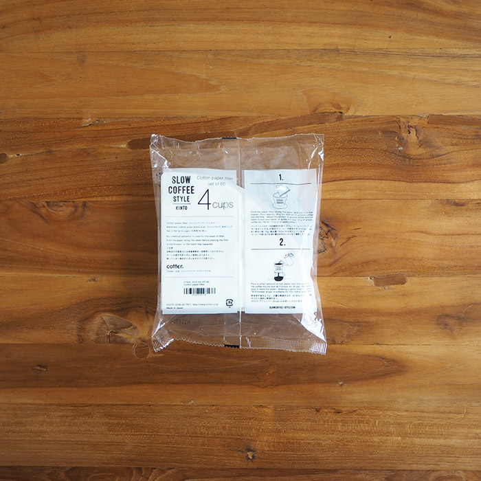 キントー　SCS　コットンペーパーフィルター　4cups　/　KINTO