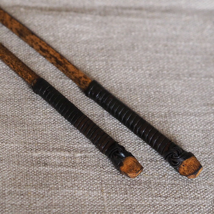 公長齋小菅　黒竹取り箸　26