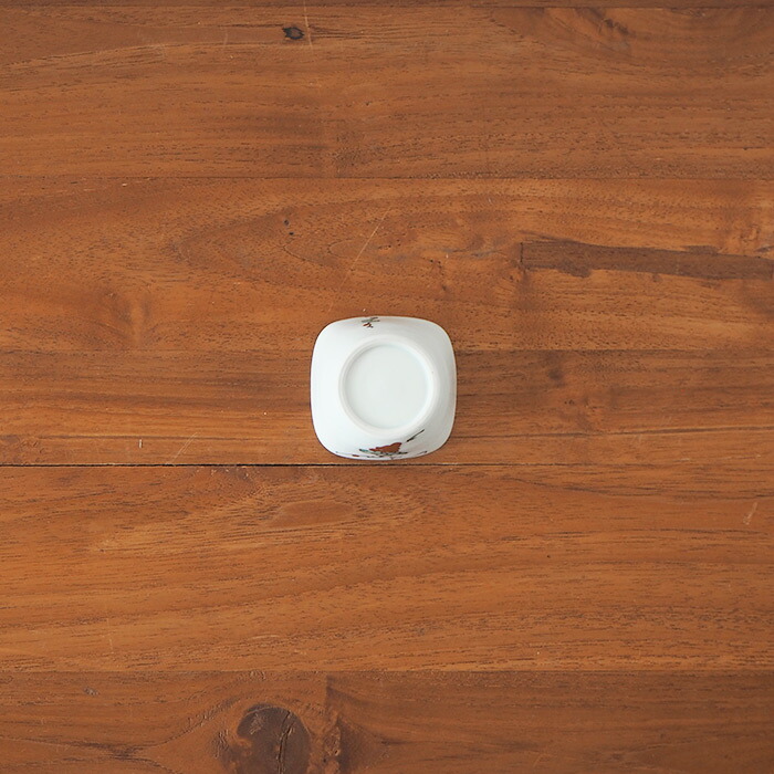 九谷青窯　横井佳乃　色絵スグリ　角小鉢