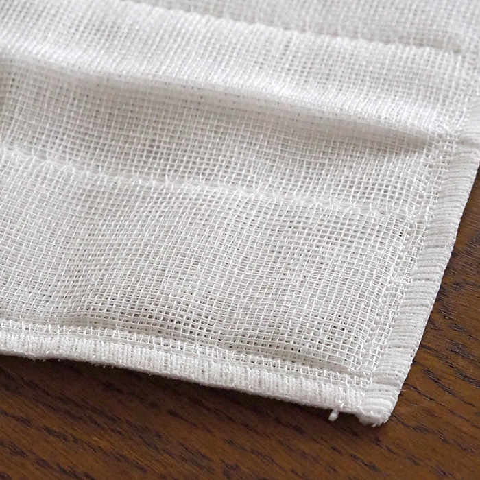 中川政七商店　かや織ふきん　八枚重ね　晒