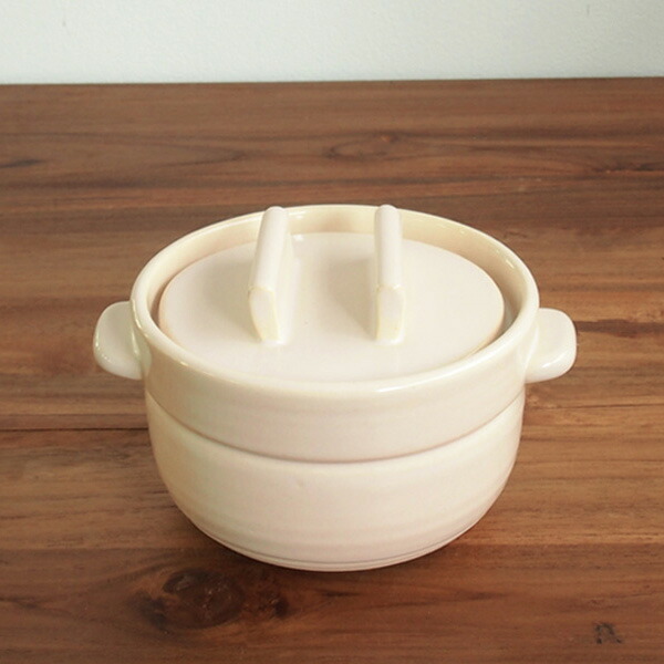 かもしか道具店　ごはんの鍋　一合炊き　白