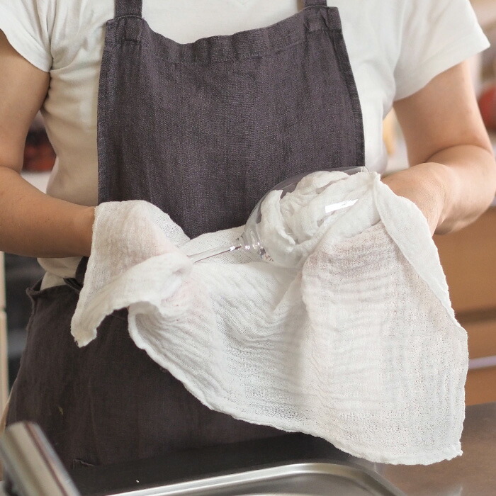 中川政七商店　「彩り豊かな」花ふきん　白百合