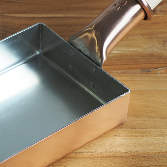 中村銅器製作所 銅玉子焼鍋　10×15cm　1.5mm板