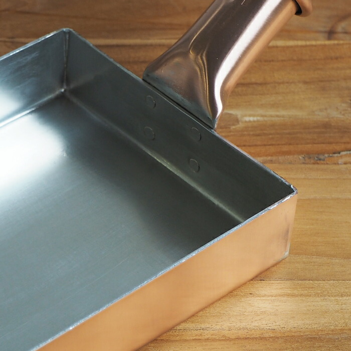 中村銅器製作所 銅玉子焼鍋　12×16cm　1.5mm板