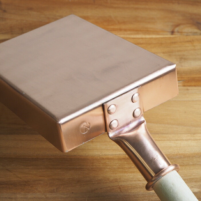 中村銅器製作所 銅玉子焼鍋　12×16cm　1.5mm板