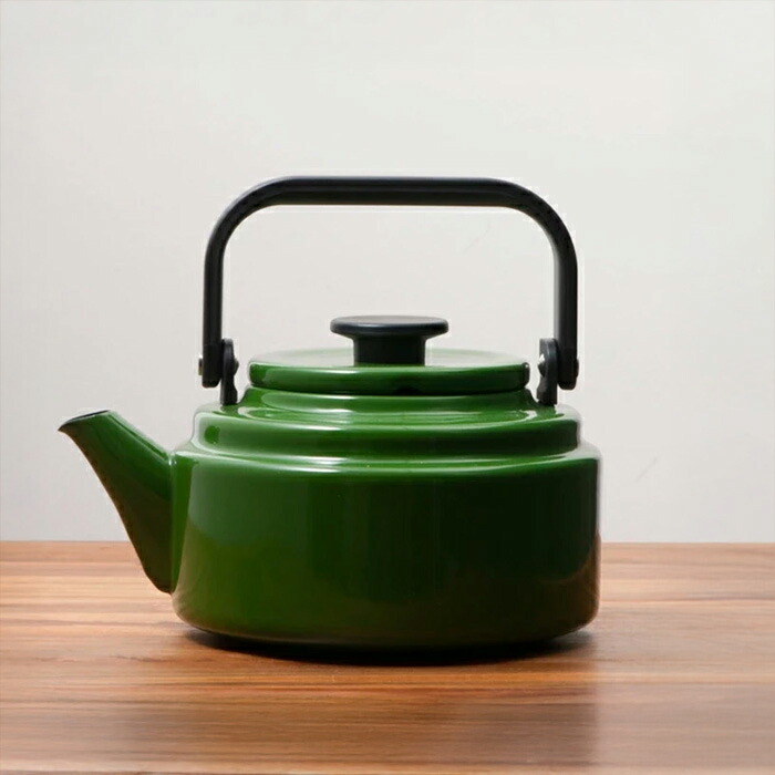 野田琺瑯　アムケトル　グリーン