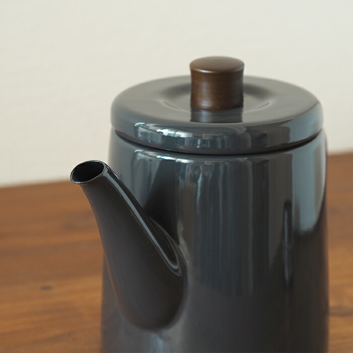 野田琺瑯　ポトル　グレー