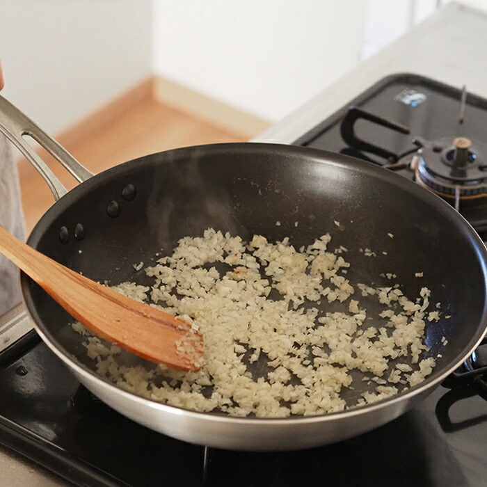 中尾アルミ製作所　シルクフライパン　浅型（新ステンキャスト）　30cm