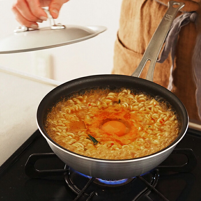 中尾アルミ製作所　シルクフライパン　深型（新ステンキャスト）　18cm