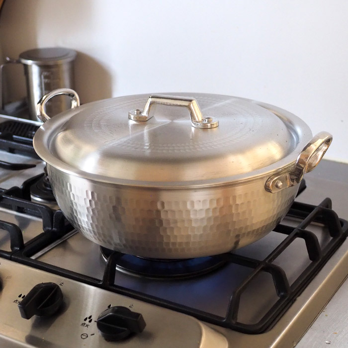 中尾アルミ製作所　N-39　打出浅鍋（揚鍋）27cm