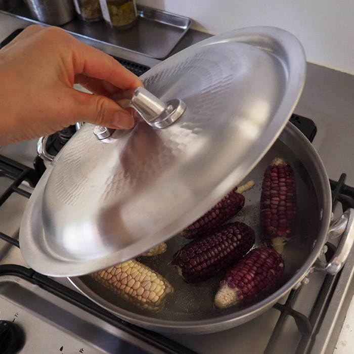 中尾アルミ製作所　打出浅鍋（揚鍋）用フタ　24cm