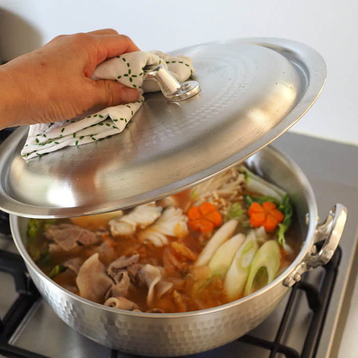 中尾アルミ製作所　打出浅鍋（揚鍋）用フタ　27cm