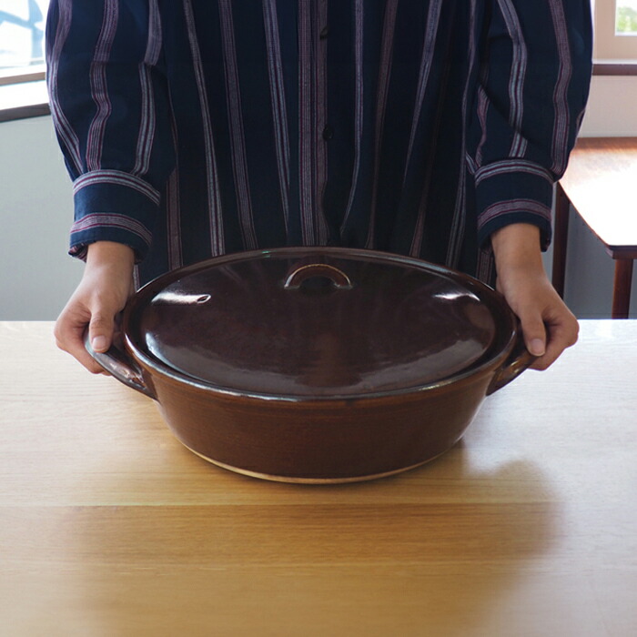 スタジオエム　ドゥーブ　10号鍋　アメ　/　STUDIO　M'　DAUBE