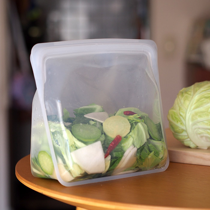 スタッシャー　シリコーンバッグ　スタンドアップ　メガ　クリア　/　stasher