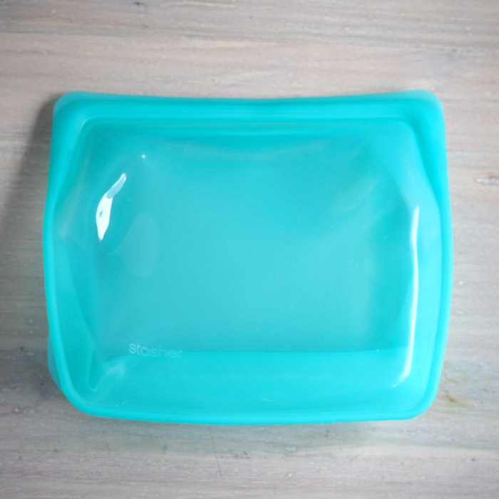 スタッシャー　シリコーンバッグ　スタンドアップ　メガ　アクア　/　stasher