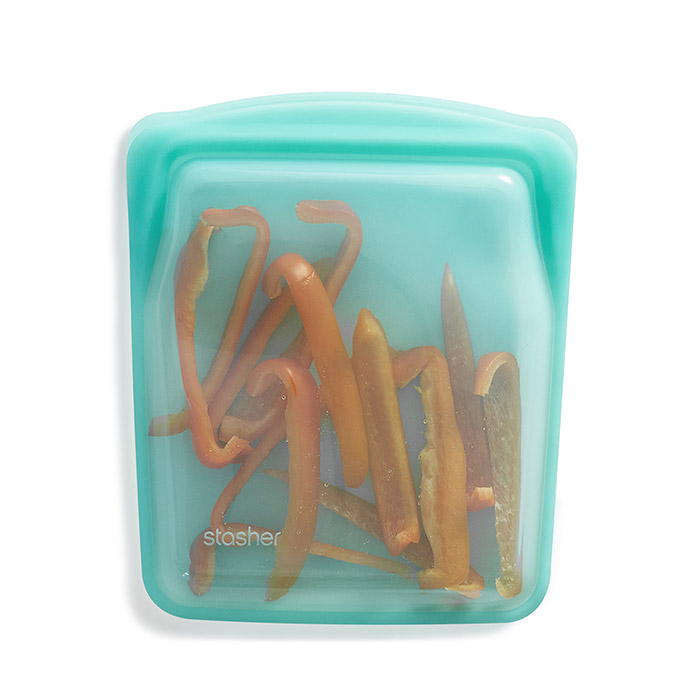 スタッシャー　シリコーンバッグ　EZクォート　アクア　/　stasher