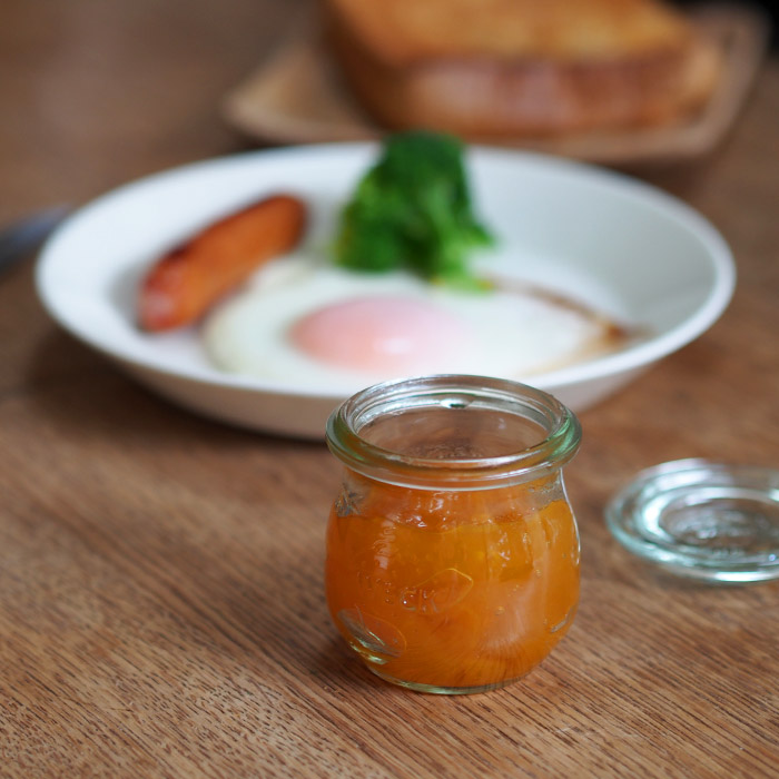 ウェック　ホームセット　（チューリップシェイプ　40ml　4個　/　オリーブグレー）　/　WECK