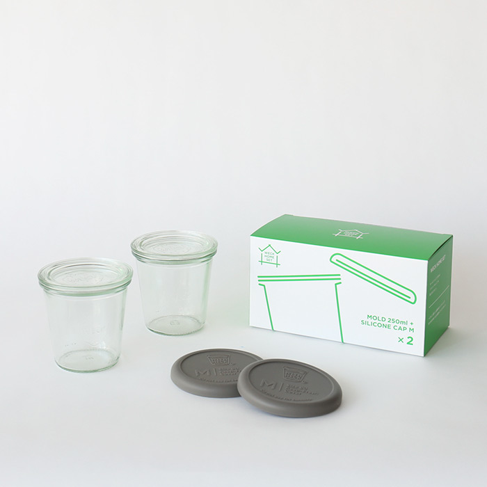 ウェック　ホームセット　（モールドシェイプ　250ml　2個）　/　WECK