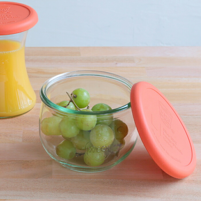 ウェック　シリコンキャップ　オレンジ　L　/　WECK