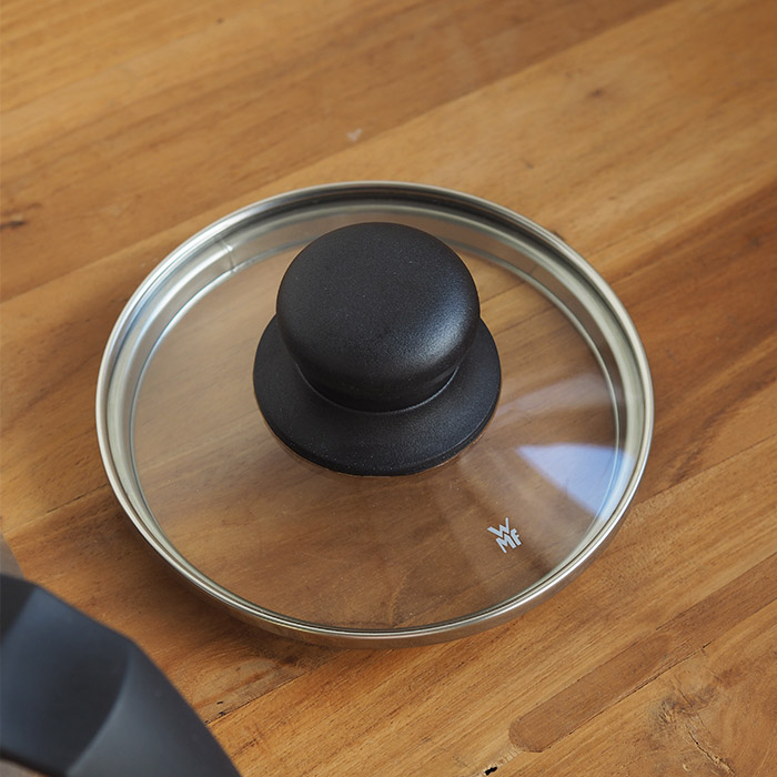 ヴェーエムエフ　フュージョンテック　ミネラル　マルチポット　14cm　蓋付　ブラック　/　WMF