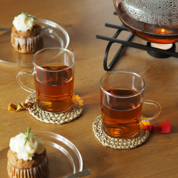 ピープルツリー　パティ草のコースター　5枚セット（リボン付き）　/　People　Tree　※