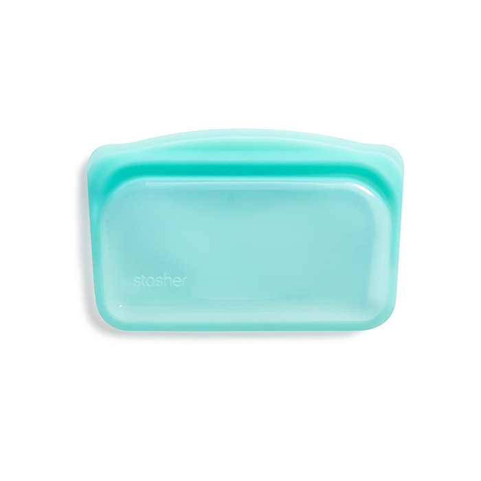 スタッシャー　シリコーンバッグ　EZスナック　アクア　/　stasher