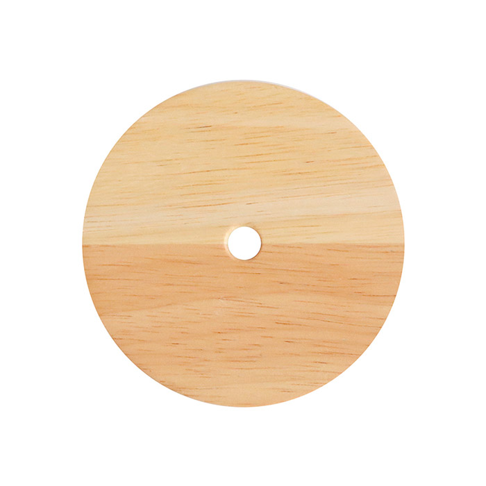 ウェック　木のふた　M　穴開き　/　WECK